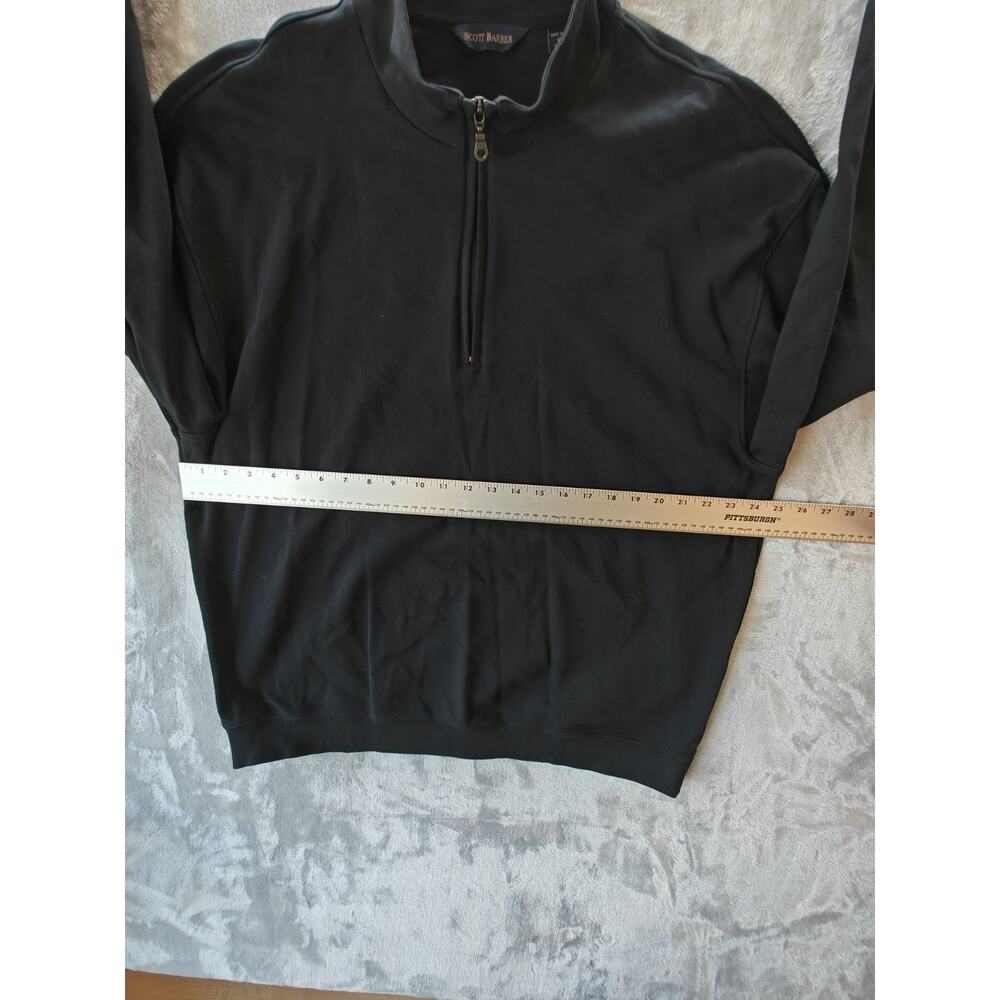Scott Barber Black Heavyweight Cotton Long Sleeve Shirt Men's XXL - Picture 3 of 6